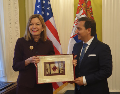 14 March 2019 National Assembly Deputy Speaker Prof. Dr Vladimir Marinkovic and US Assistant Secretary of State Marie Royce